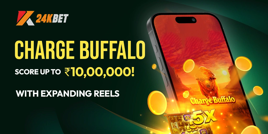 Charge Buffalo: Score Up to ₹10,00,000 with Expanding Reels!