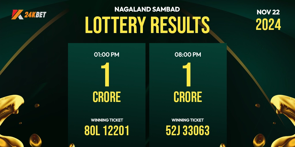 Lottery Sambad: Nagaland State Lottery Sambad Result Today (22 November, 2024)